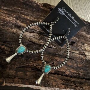 Navajo Pearl Beaded Earrings